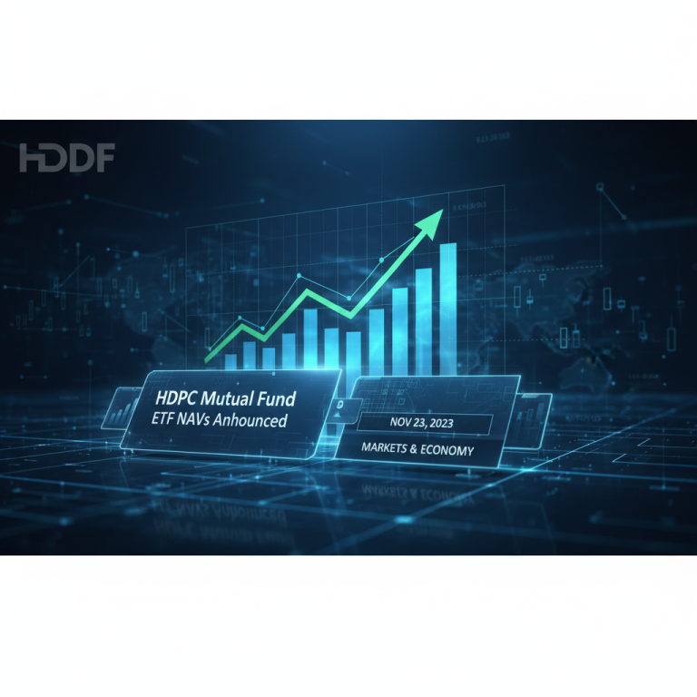 A professional digital display showing a rising bar chart and stock market data, representing financial growth.