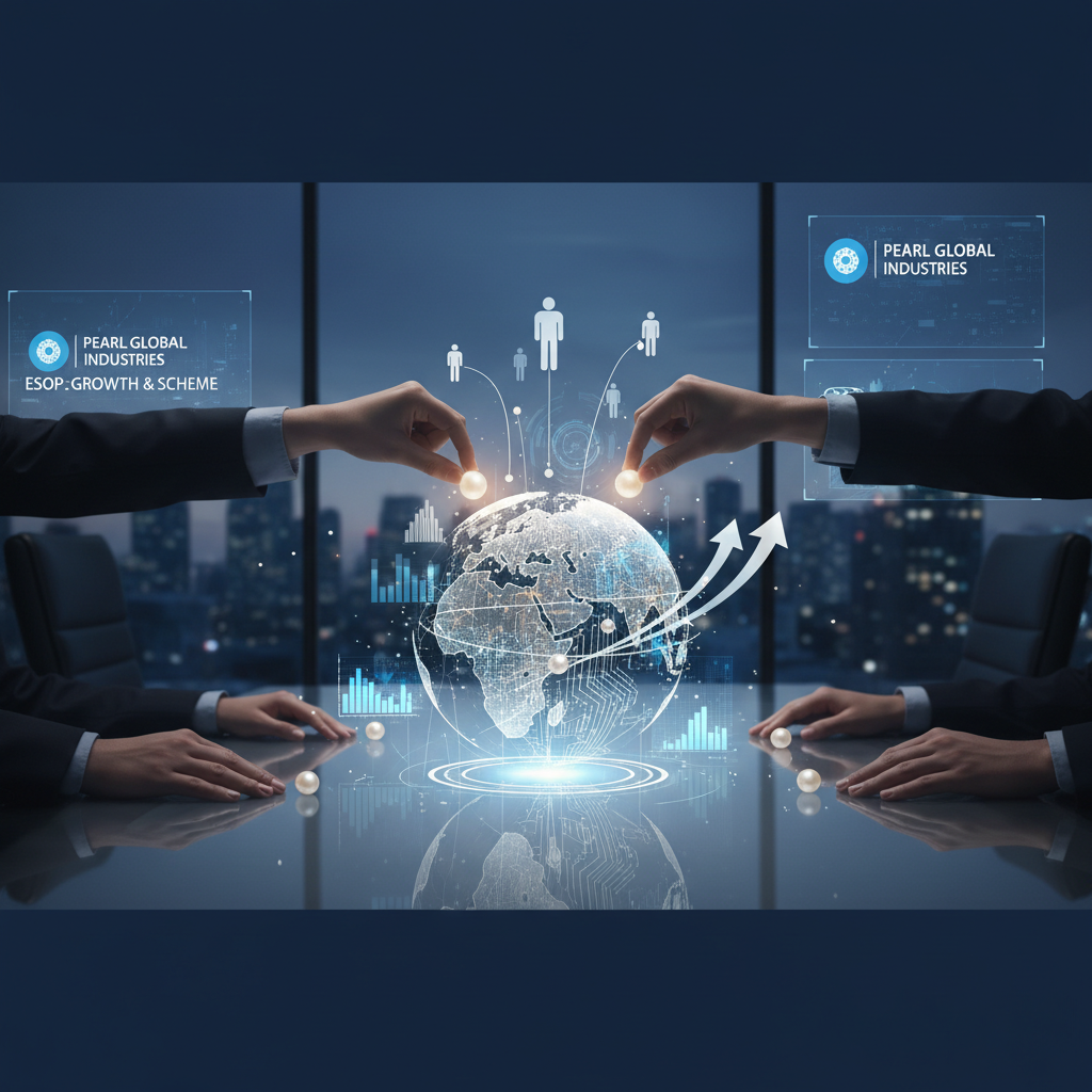 Professional image showing hands placing tokens on a glowing globe, symbolizing equity and global growth.