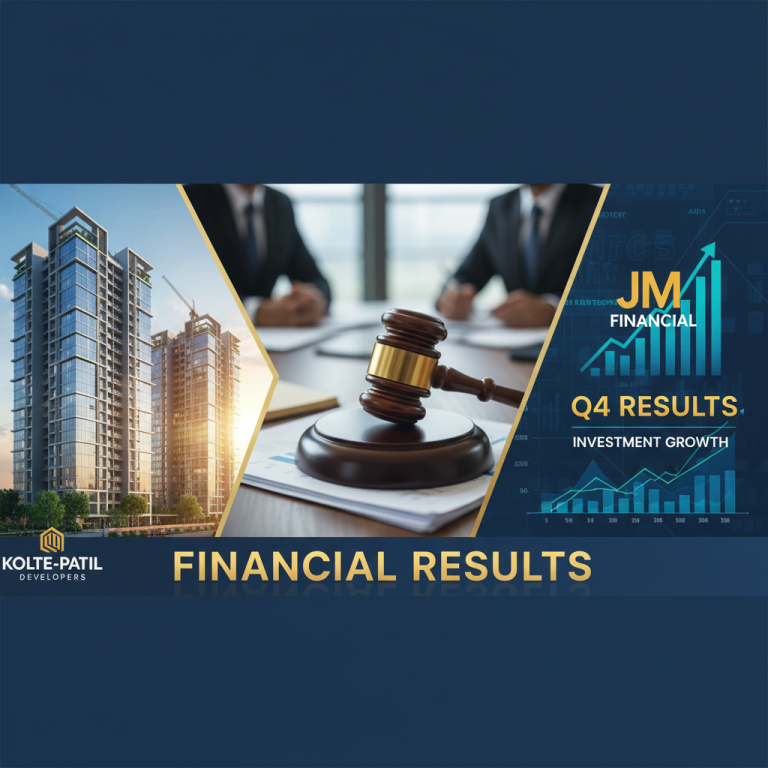 A professional collage representing real estate and finance, with buildings, a gavel, and financial charts.