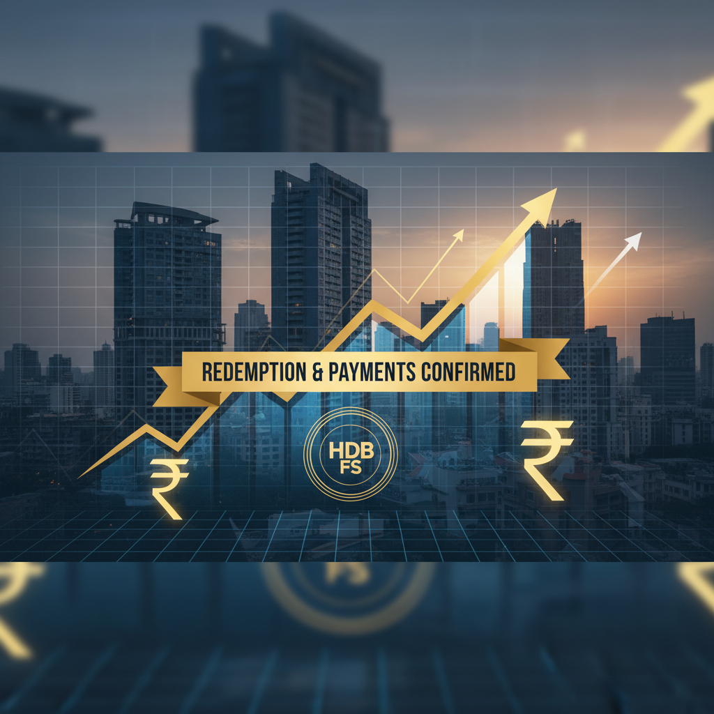 A professional market update image featuring a prominent golden upward-trending graph over a cityscape.