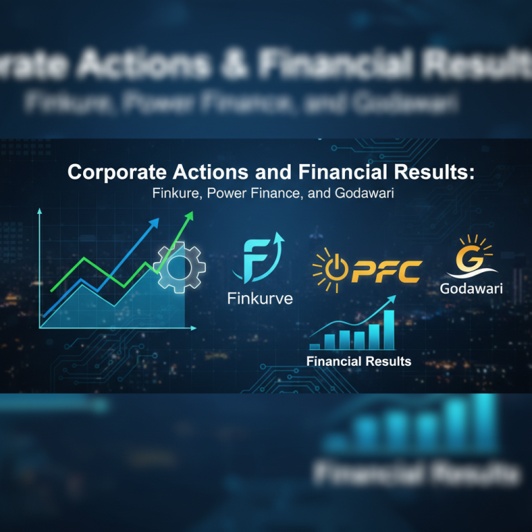 A header image with corporate logos, growth charts, and the article title for a finance news article.