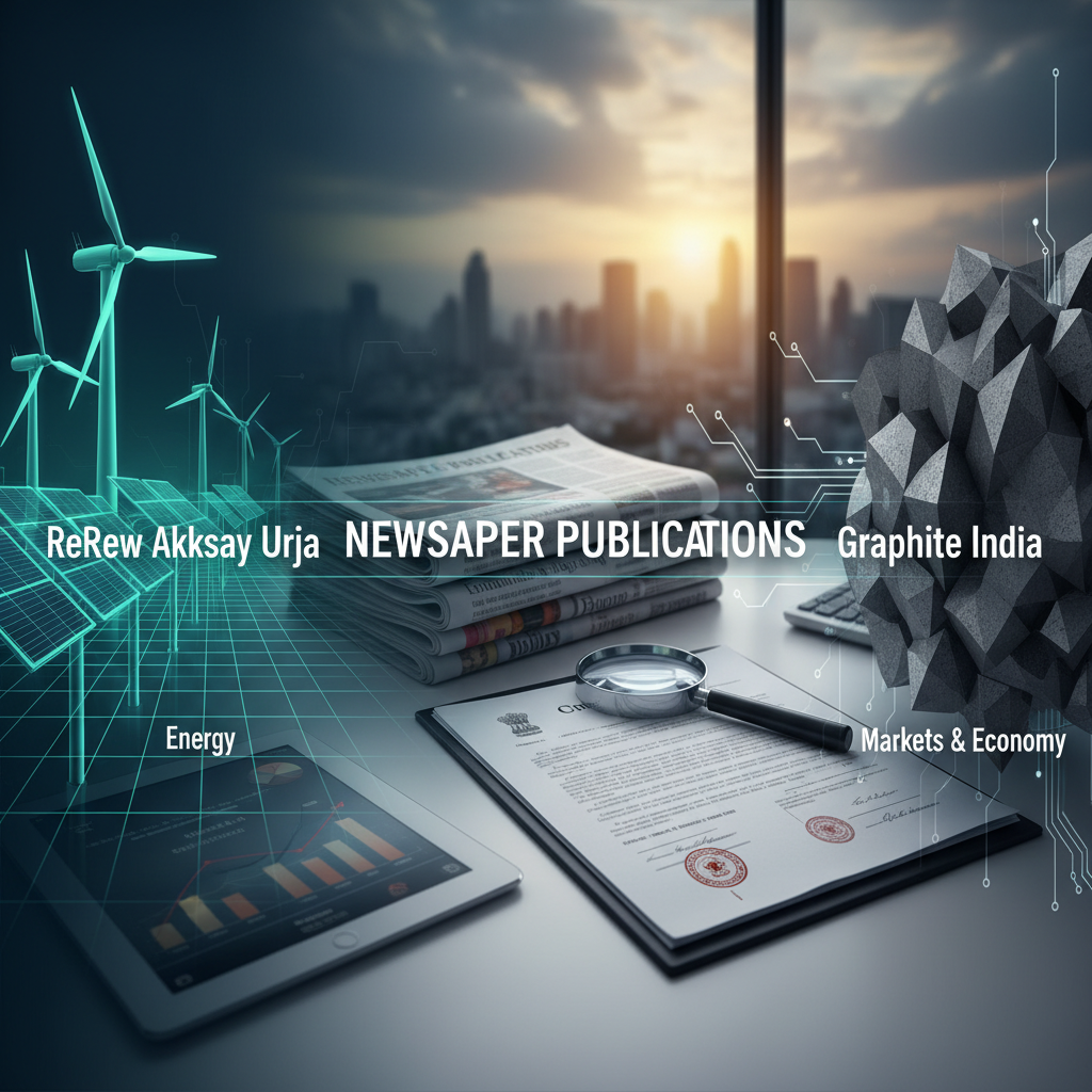 Professional image for a business article, combining elements of energy, finance, and news.