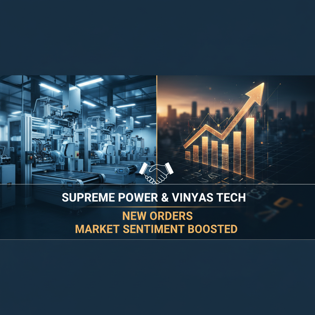 A professional image showing manufacturing on one side, a rising market graph on the other, with a handshake icon in the middle.