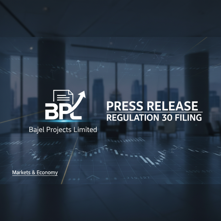 A professional image showing "BPL," "Press Release," and "Regulation 30 Filing" with a financial background.