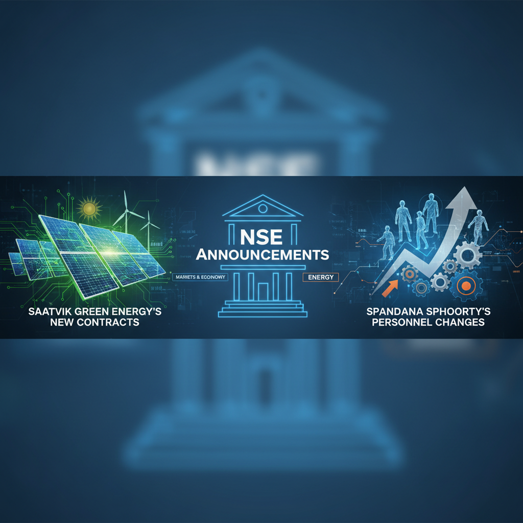 A banner image showing a split between solar panels and wind turbines on one side, and gears and an upward arrow with people on the other.