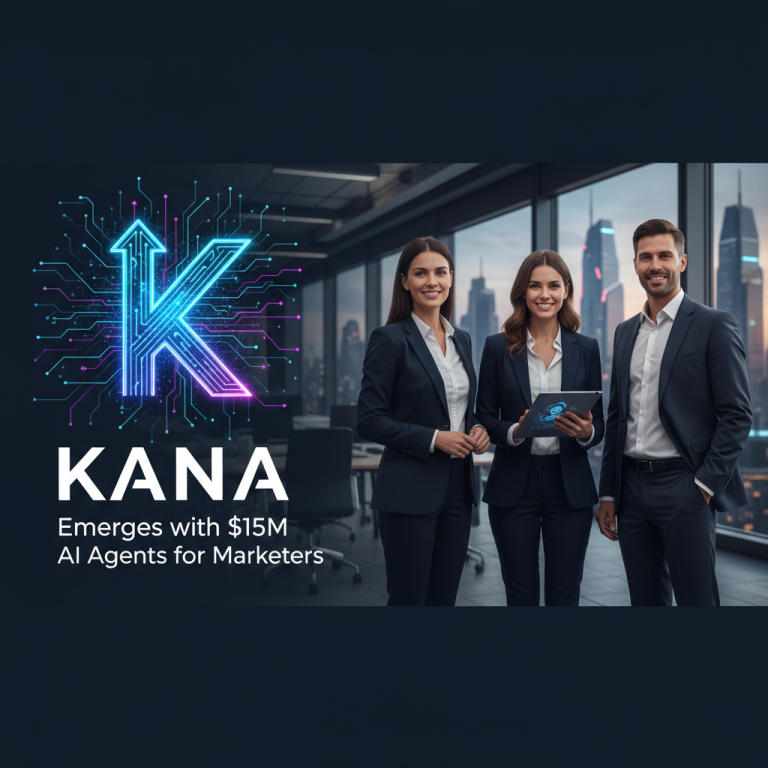 Professional image of Kana's team, with an overlay of the Kana logo and article title.