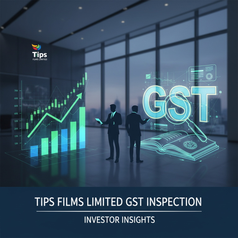 A professional image representing a GST inspection for investors, with financial charts and documents.