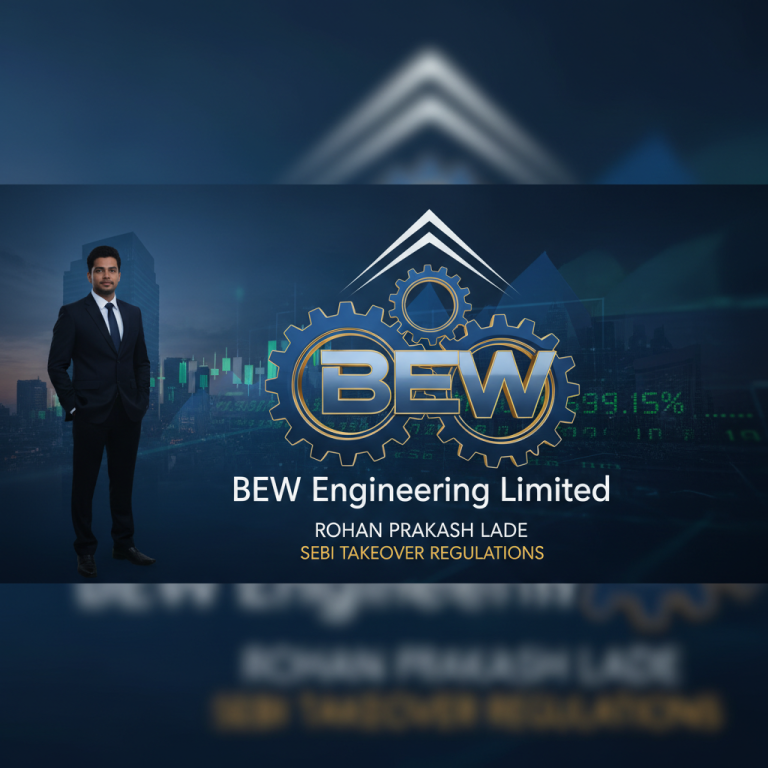 A professional image with BEW Engineering logo, stock market graphs, and a businessman.