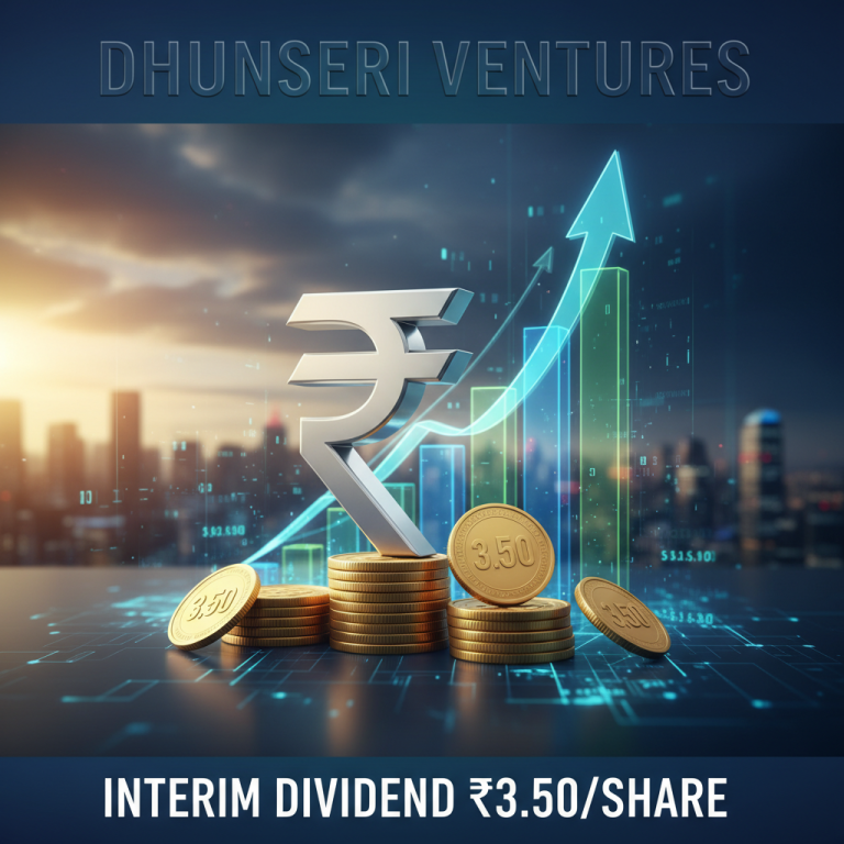 A professional image depicting growth and finance, with the Indian Rupee symbol, coins, and an upward trending graph.