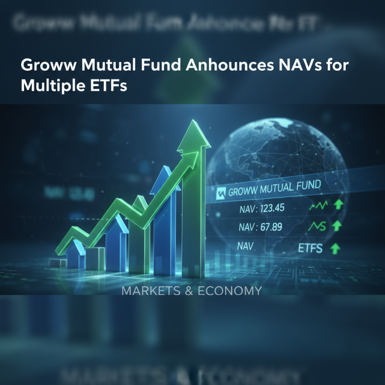 A professional image illustrating financial growth with a green upward-pointing arrow and bar chart, an earth globe, and stock data.