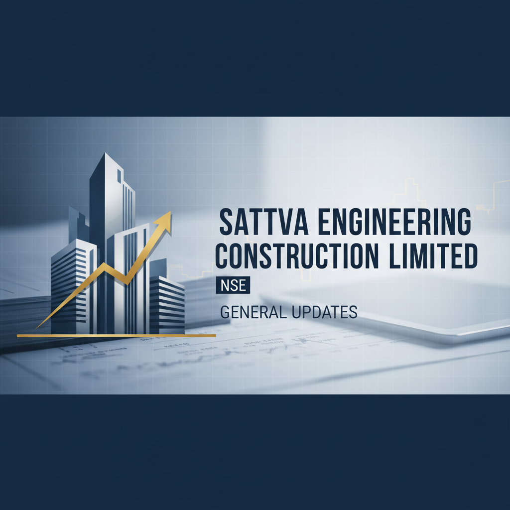 Professional graphic showing skyscrapers, an upward-trending arrow, and financial documents, representing construction and market growth.